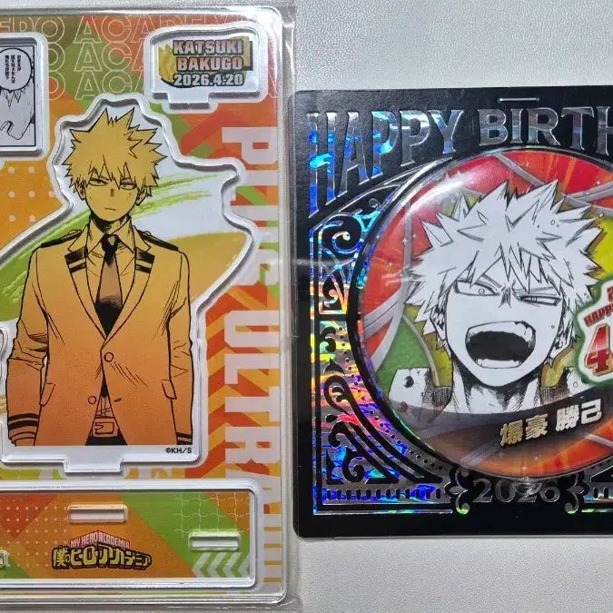 [BUNJANG] My Hero Academia Bakugo 2026 Birthday Can Badge &amp; Acrylic Stand / 반택포3.3)히로아카 나히아 바쿠고 2026 생일 캔뱃지 아크릴 스탠드