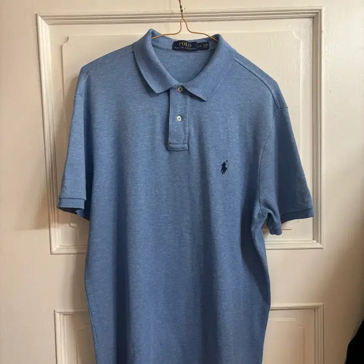 [BUNJANG] Polo Ralph Lauren Blue Polo Shirt Size L / 폴로 랄프로렌 블루 카라티