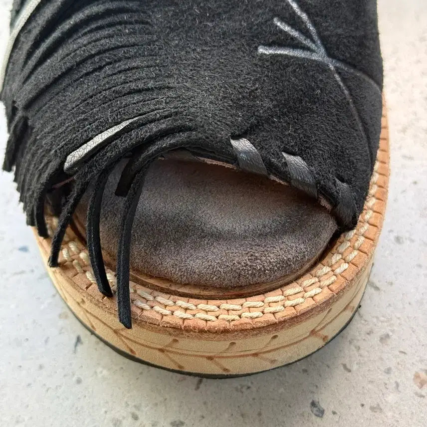 [BUNJANG] Kapital Deer Leather Sandals Black Size 1 / Kapital deer leather sandals(BLK 1 size)