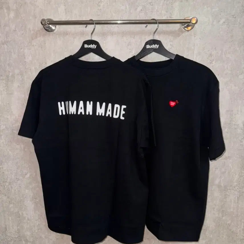 [BUNJANG] Human Made Heart Logo T-Shirt / 휴먼메이드 티셔츠 화이트/블랙/그레이