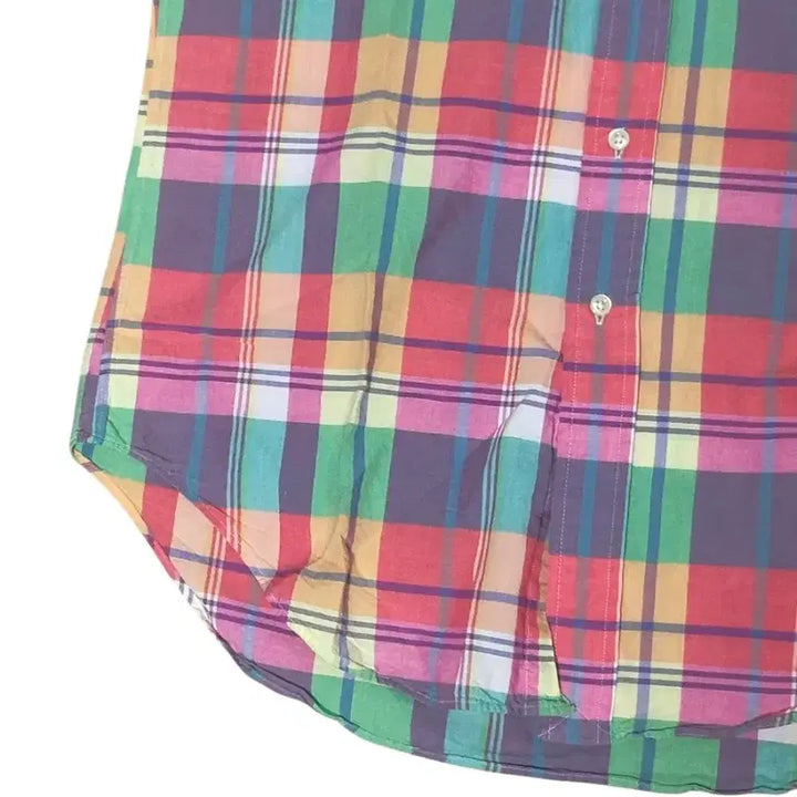 [BUNJANG] Polo Madras Check Short Sleeve Shirt / 폴로 마드라스  체크 반팔 셔츠 M / L사이즈