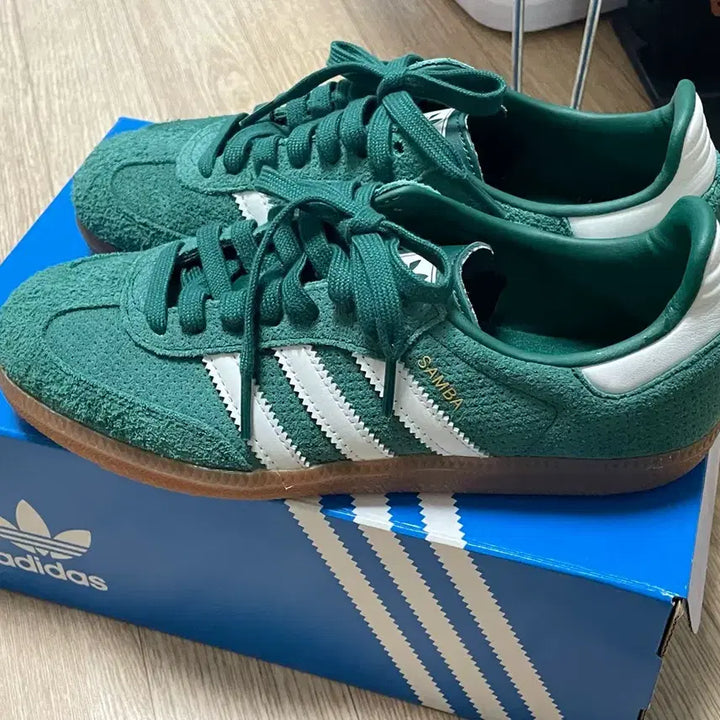 [BUNJANG] Adidas Samba Green Suede Sneakers HP7902 / 아디다스 삼바 그린 스웨이드 운동화 HP7902
