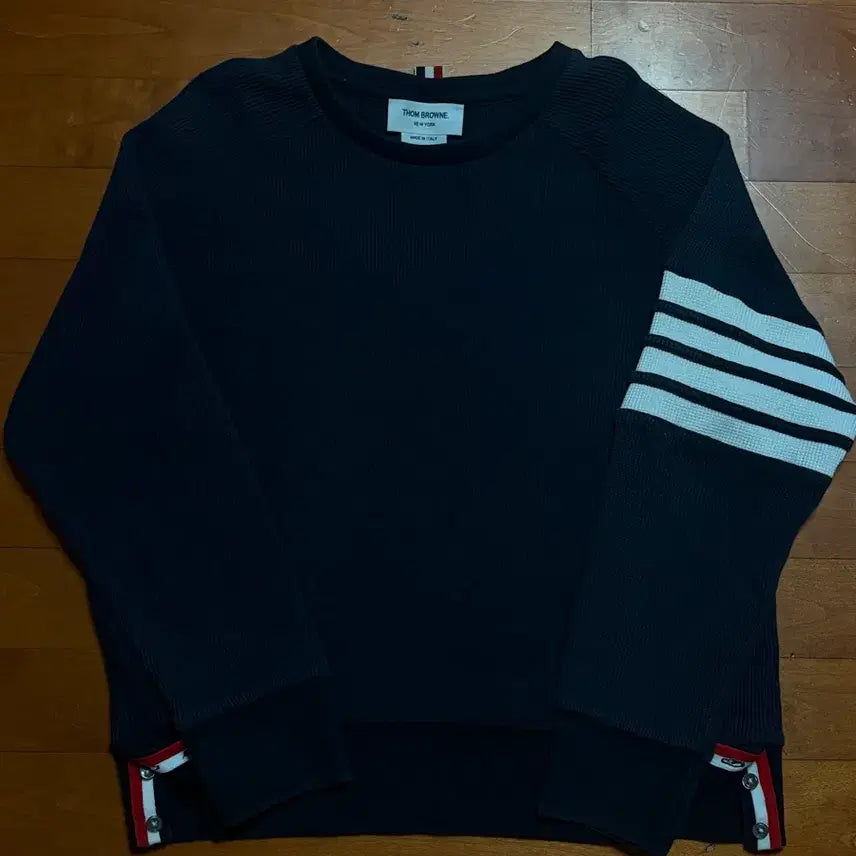 [BUNJANG] Thom Browne Waffle Knit Sweatshirt / 톰브라운 와플 니트 맨투맨