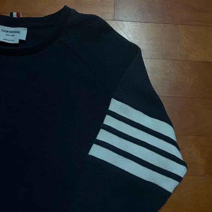 [BUNJANG] Thom Browne Waffle Knit Sweatshirt / 톰브라운 와플 니트 맨투맨