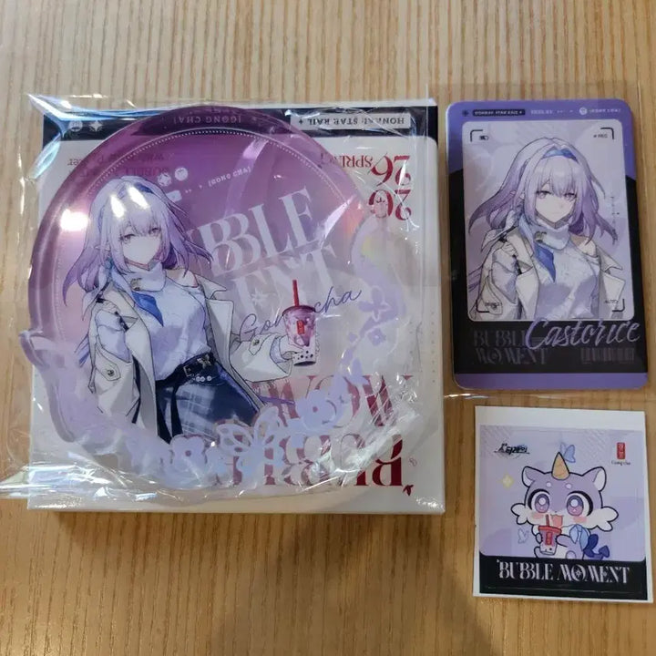 [BUNJANG] Honkai Star Rail Castoris Acrylic Coaster Set / 붕괴 스타레일 공차 카스토리스 아크릴 코스터 굿즈