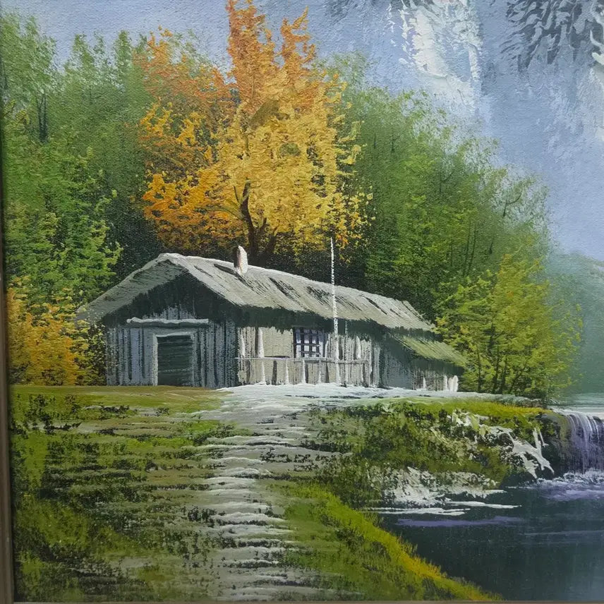 [BUNJANG] Seosanal Landscape Oil Painting on Canvas / 서양화 캔버스 유화 설산 풍경