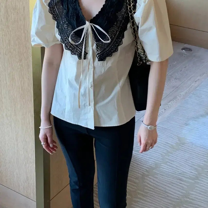 [BUNJANG] Bycini Noir Blouse / 바이씨니 제작 누아르 블라