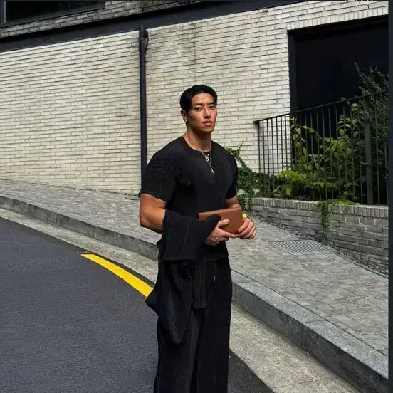 [BUNJANG] Raffinato Etoile Pleated Set-up Set Size 50 / 라피나토에뚜알 플리츠 셋업 50사이즈