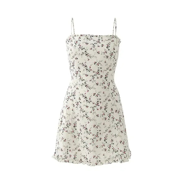 [BUNJANG] Not Your Roses Frill Mini Dress Ivory / 낫유어로즈 프릴 미니 드레스 아이보리