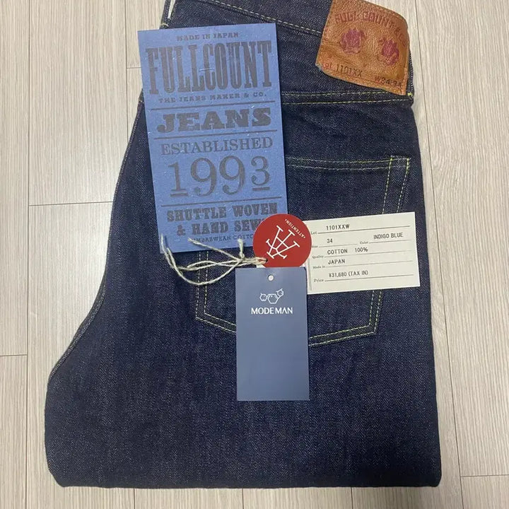 [BUNJANG] Full Count 1101XX Straight Jeans (Size 34) / [풀카운트] 1101xx 판매