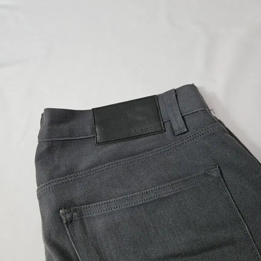 [BUNJANG] Theory Homme Leather Patch Grey Jeans Work Pants / 띠어리 옴므 Theory 가죽패치 그레이진 데님팬츠 워크팬츠 31