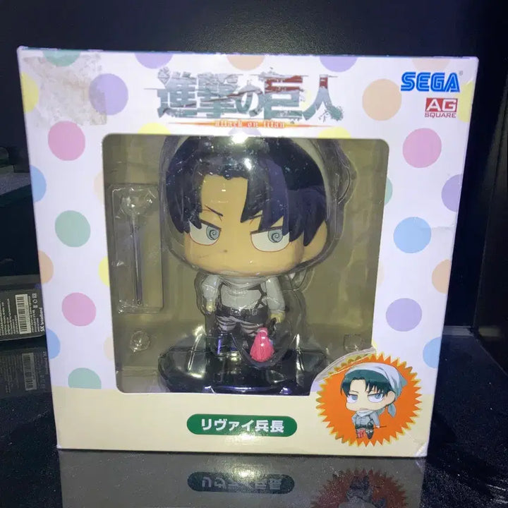 [BUNJANG] Attack on Titan Levi Cleaning Version SEGA Retro SD Figure (Sealed) / 희귀미개봉)진격의 거인 리바이 치미캬라 청소 피규어 세가 고전 룩업특전