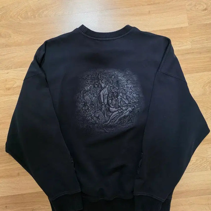 [BUNJANG] Songzio Homme KR100 Black Sweatshirt / 송지오옴므 kr100 블랙 맨투맨