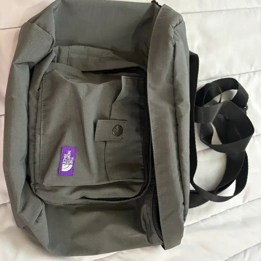 [BUNJANG] The North Face Purple Label Mountain Wind Shoulder Bag Charcoal / 노스페이스퍼플라벨 마운틴 윈드 숄더백