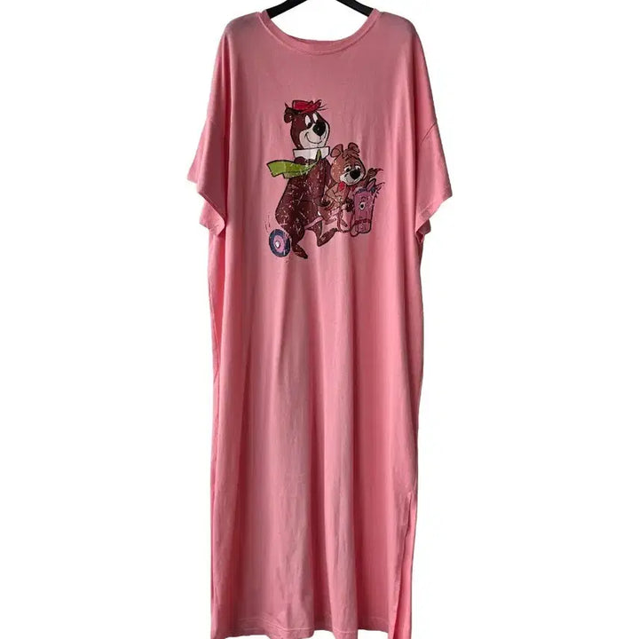 [BUNJANG] Character One-Piece Dress Pink XL / XL/핑크 홈마실 캐릭터원피스/새제품