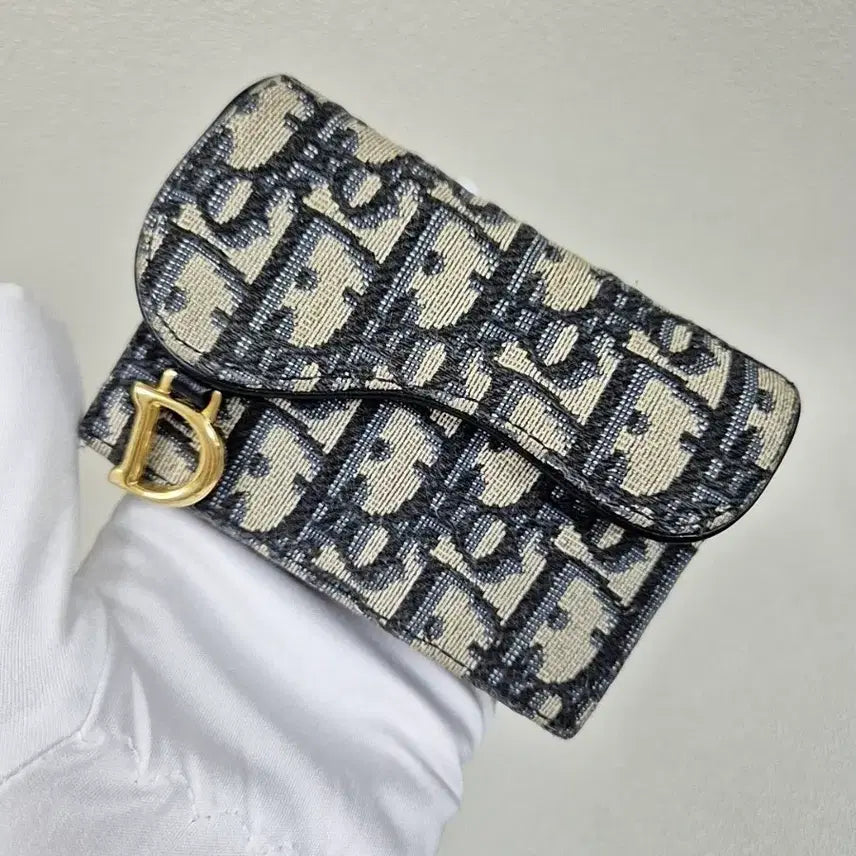 [BUNJANG] Dior Oblique Saddle Card Holder / [새상품급/S급] 디올 오블리크 새들 카드지갑