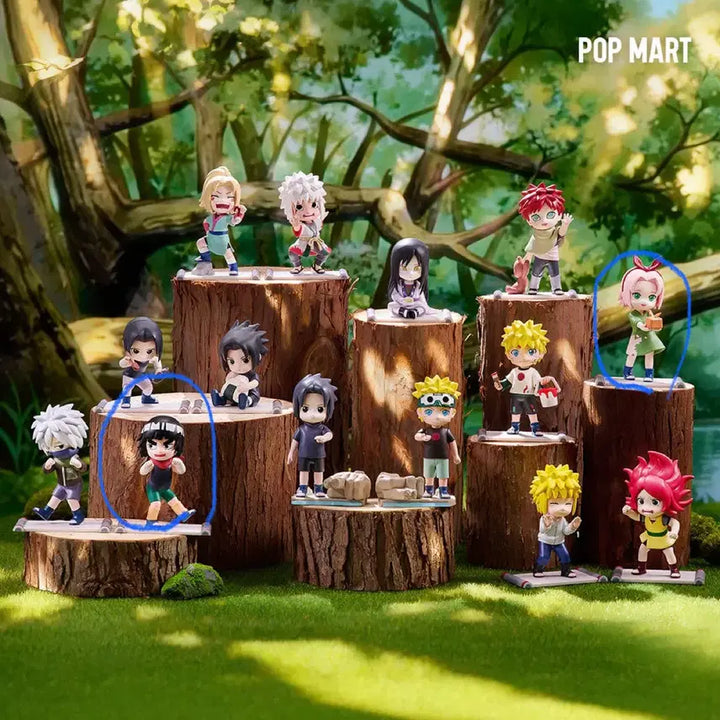 [BUNJANG] Pop Mart Naruto Childhood Sakura &amp; Guy Set / (완전 미개봉) 팝마트 나루토 유년기 사쿠라, 가이 세트