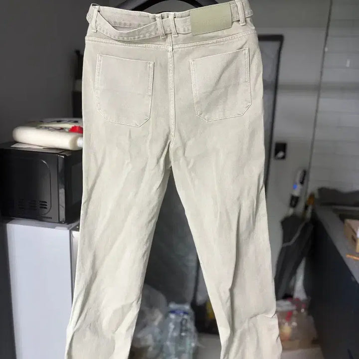 [BUNJANG] SATUR Belted Pants Black/Gray / SATUR 블랙 , 그레이 밸티드 팬츠 팝니다