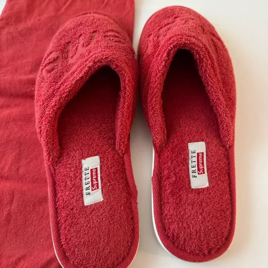 [BUNJANG] Supreme x Frette Towel Slippers / 슈프림 프레떼 슬리퍼 Frette Slippers