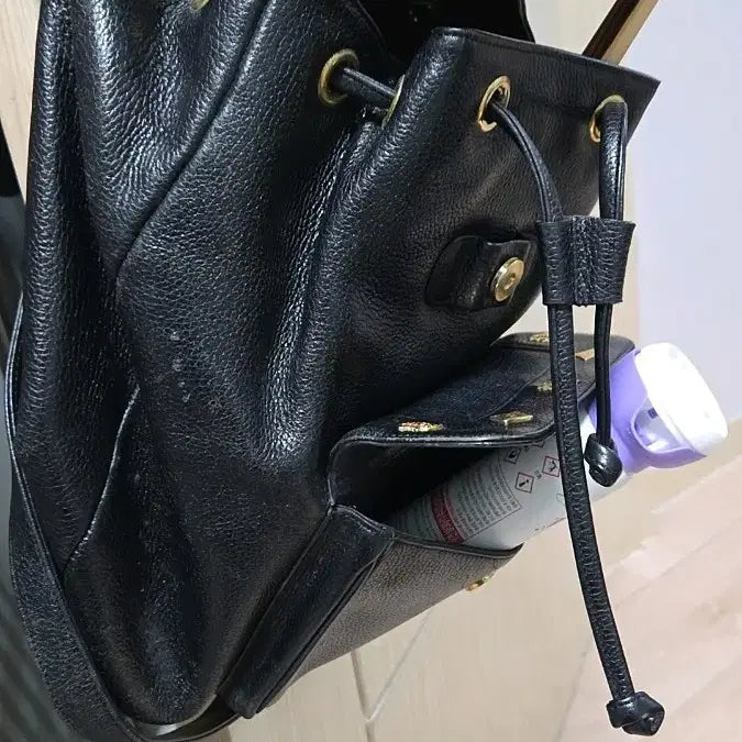 [BUNJANG] MCM Black Leather Backpack / MCM 블랙 가죽 백팩(독일)
