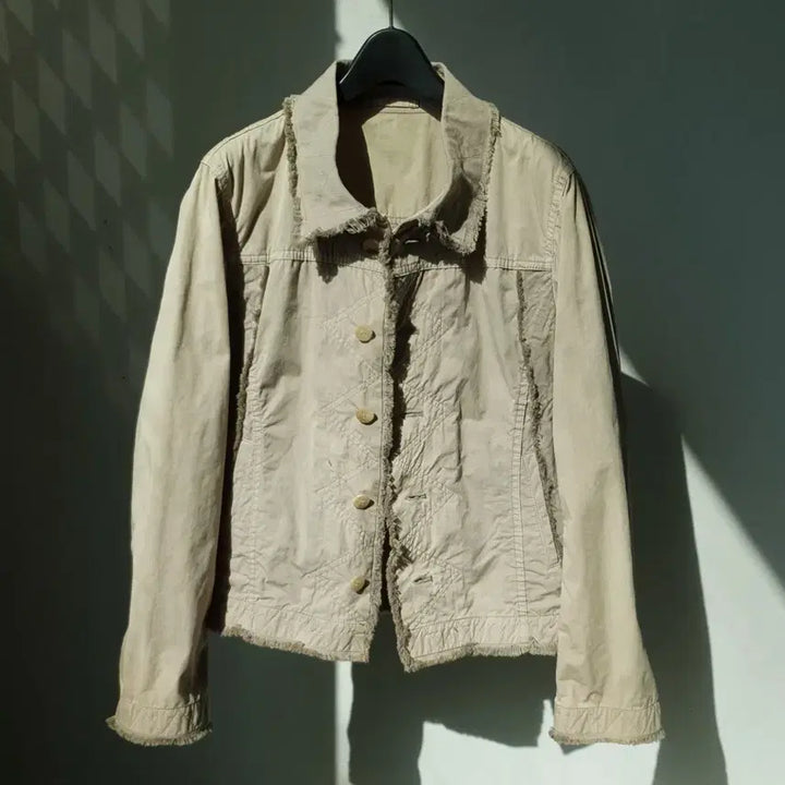 [BUNJANG] Issey Miyake HaaT 03A/W Garment Dyed Nylon Trucker Work Jacket / 03A/W Issey Miyake "HaaT" Work Jacket