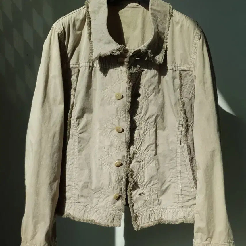 [BUNJANG] Issey Miyake HaaT 03A/W Garment Dyed Nylon Trucker Work Jacket / 03A/W Issey Miyake "HaaT" Work Jacket