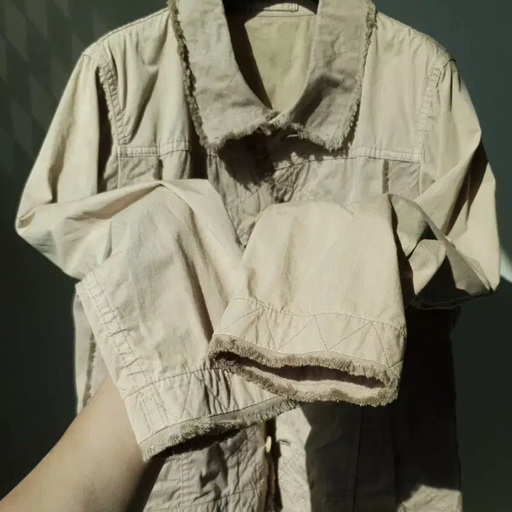 [BUNJANG] Issey Miyake HaaT 03A/W Garment Dyed Nylon Trucker Work Jacket / 03A/W Issey Miyake "HaaT" Work Jacket