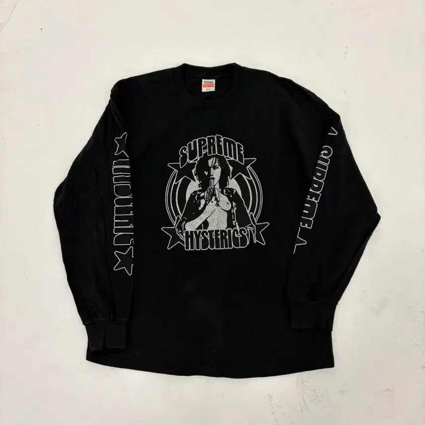 [BUNJANG] Supreme Hysteric Glamour 21SS Long Sleeve Black L / 슈프림 히스테릭글래머 21SS 롱슬리브 블랙 L