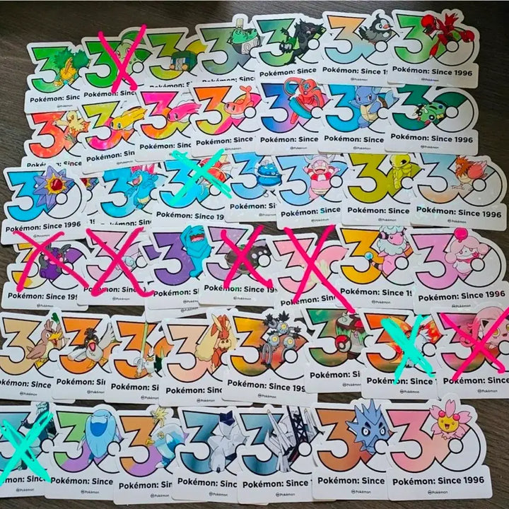 [BUNJANG] Pokemon 30th Anniversary Logo Sticker / 포켓몬스터 30주년 로고스티커 판매합니다