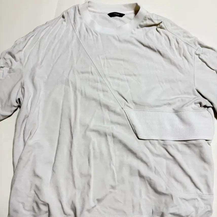 [BUNJANG] System Homme Span Overfit Short Sleeve T-shirt / SYSTEM 시스템 옴므 스판 오버핏 반팔티