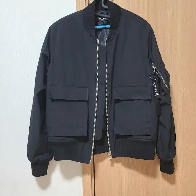 [BUNJANG] Madmars MA-1 Black Jacket / 매드마르스 38 MA-1 black jacket 검정색 항공점퍼 항공자켓