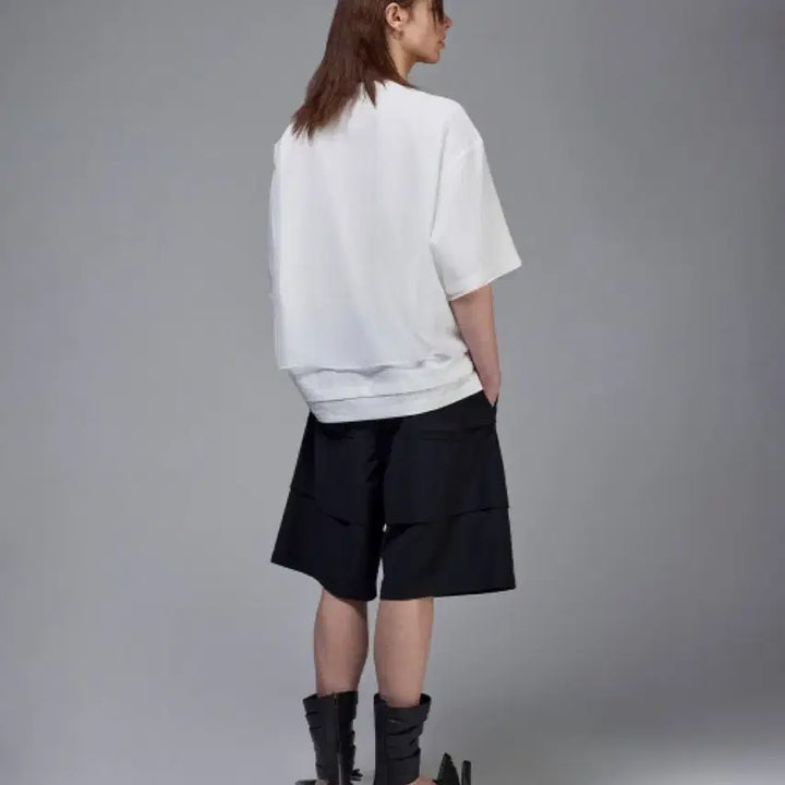 [BUNJANG] Songzio Veiled Embroidered T-Shirt Size 48 / 송지오 베일드 자수 티셔츠 48 새상품