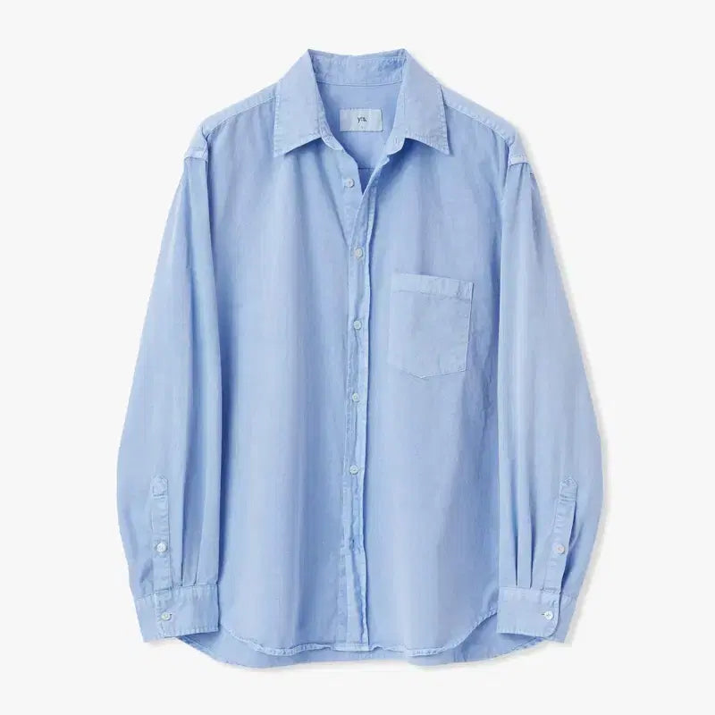 [BUNJANG] Years Ago Poika Cotton Drill Shirt Overdyed Dusty Blue / 이얼즈어고 포이카 코튼 드릴 셔츠 오버 다이드 더스티블루 / 2