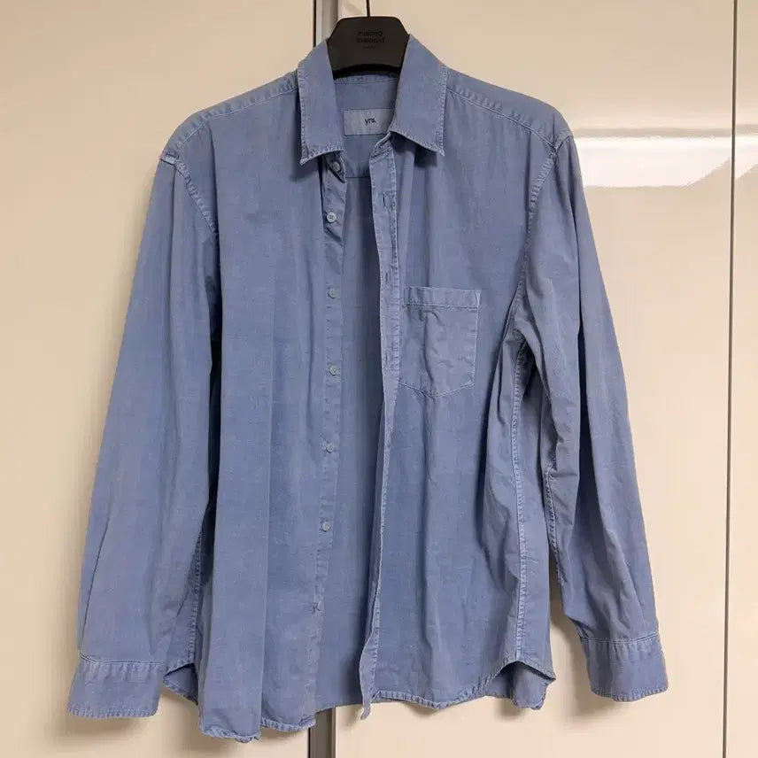[BUNJANG] Years Ago Poika Cotton Drill Shirt Overdyed Dusty Blue / 이얼즈어고 포이카 코튼 드릴 셔츠 오버 다이드 더스티블루 / 2