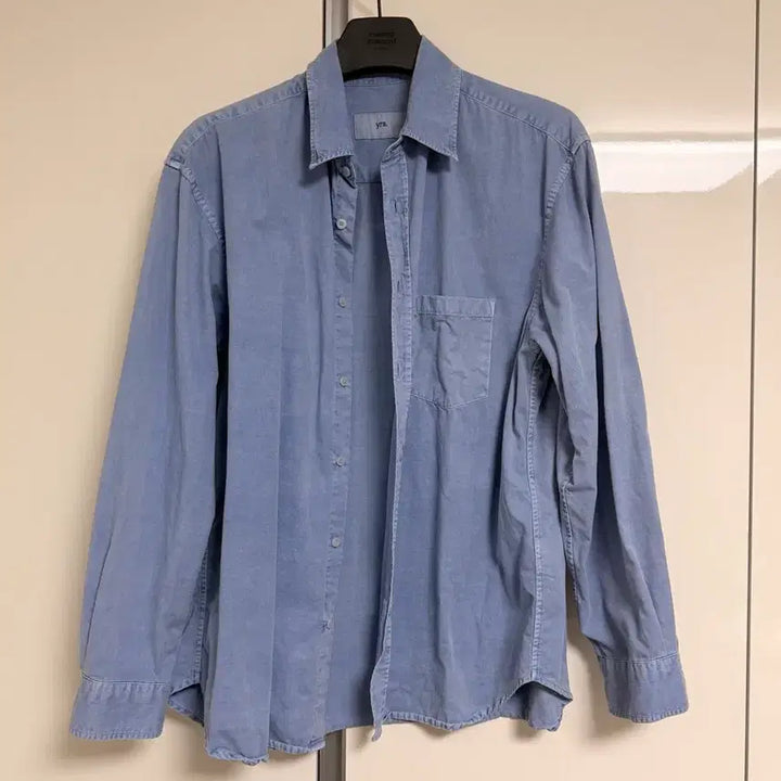 [BUNJANG] Years Ago Poika Cotton Drill Shirt Overdyed Dusty Blue / 이얼즈어고 포이카 코튼 드릴 셔츠 오버 다이드 더스티블루 / 2