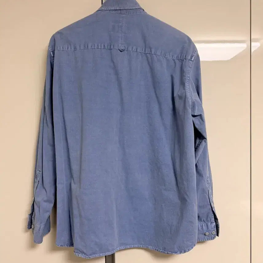[BUNJANG] Years Ago Poika Cotton Drill Shirt Overdyed Dusty Blue / 이얼즈어고 포이카 코튼 드릴 셔츠 오버 다이드 더스티블루 / 2