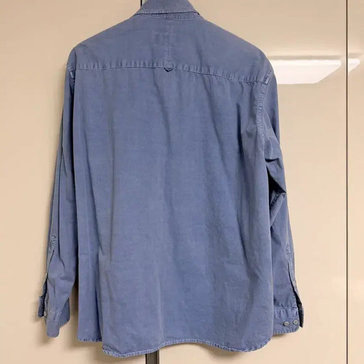 [BUNJANG] Years Ago Poika Cotton Drill Shirt Overdyed Dusty Blue / 이얼즈어고 포이카 코튼 드릴 셔츠 오버 다이드 더스티블루 / 2