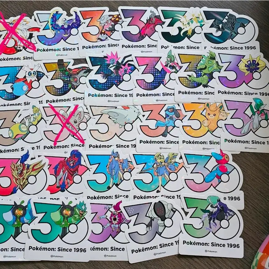 [BUNJANG] Pokemon 30th Anniversary Logo Stickers / 포켓몬스터 30주년 로고스티커 판매합니다(2)
