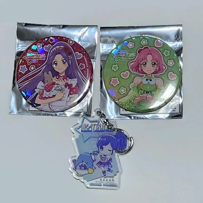 [BUNJANG] Aikatsu! Sanrio Collaboration Can Badge / [교환/양도] 아이카츠 산리오 캔뱃지