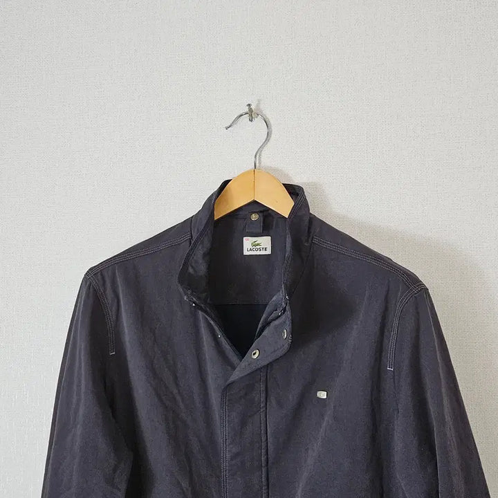 [BUNJANG] Lacoste Pigment Blouson Jacket with Steel Logo / 라코스테 피그먼트 블루종 스틸로고 자켓 코트 100
