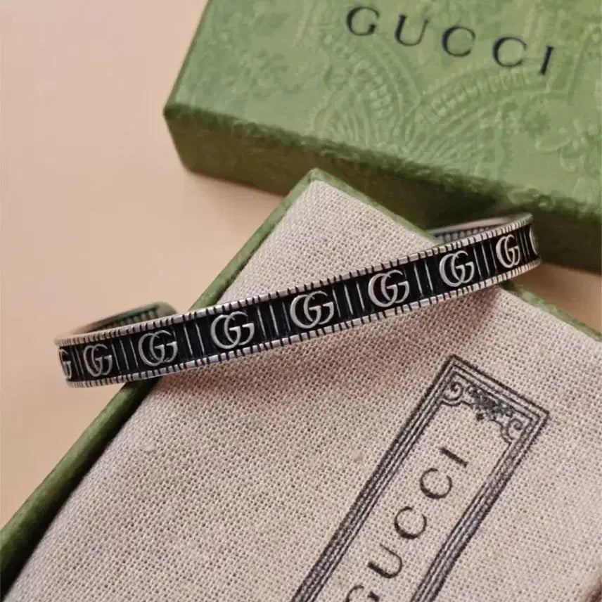 [BUNJANG] Gucci Black Bracelet / 구찌 블랙 팔찌