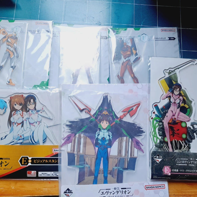 [BUNJANG] Evangelion Acrylic Stand 6-Piece Set / [제일복권] 에반게리온 아크릴스탠드  6종세트 팝니다