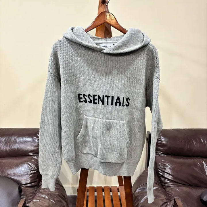 [BUNJANG] Fear of God Essentials Knit Hoodie / [피어오브갓] 에센셜 니트 후드티 [xxs]