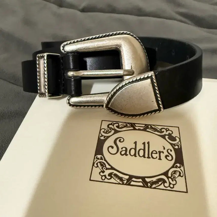 [BUNJANG] Saddlers Western Belt Brass Buckle Italian Leather / 90 새들러스 웨스턴 벨트