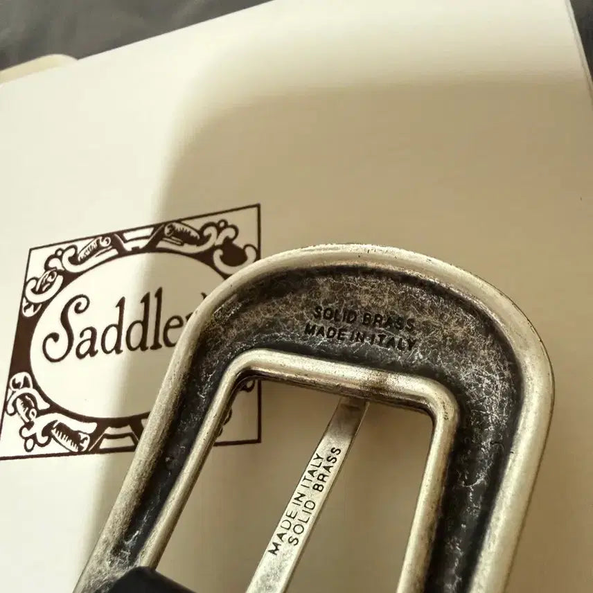 [BUNJANG] Saddlers Western Belt Brass Buckle Italian Leather / 90 새들러스 웨스턴 벨트