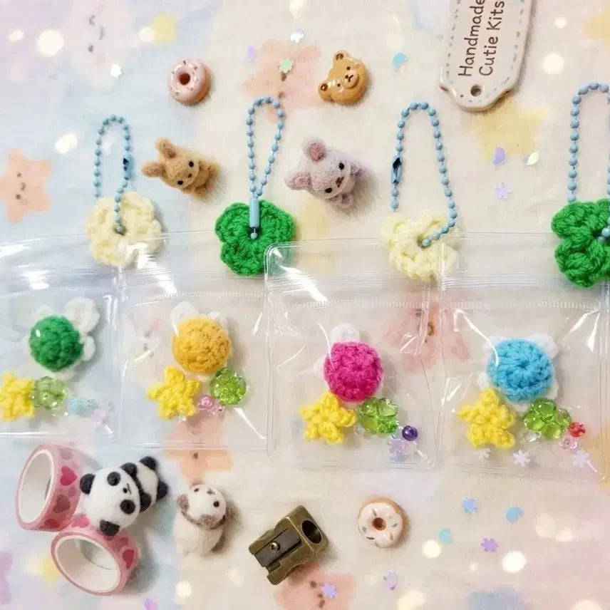 [BUNJANG] Lucky Turtle Mini Crochet Bag Charm/Keychain / 행운 꼬북이 미니 키치 참