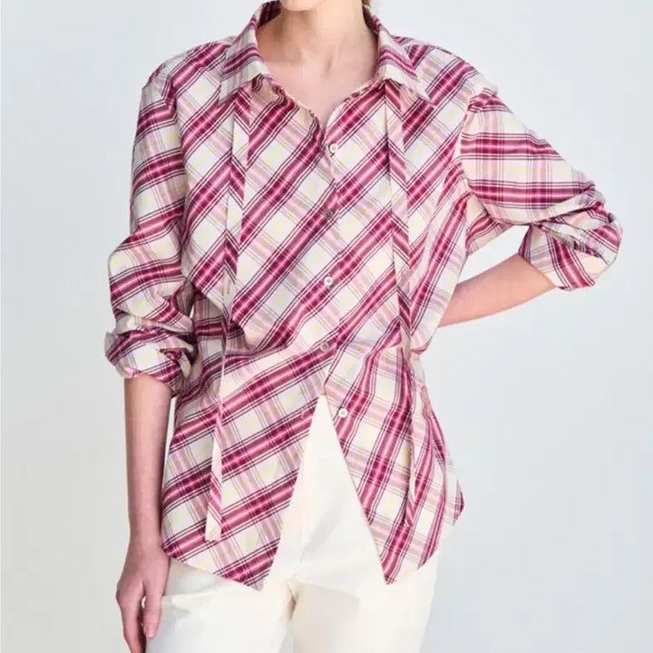 [BUNJANG] LATT BY T LATT 26SS New Arrival Plaid Check Shirt Size 55 / 한섬 latt 래트바이티 26ss신상 타이 체크 셔츠 55