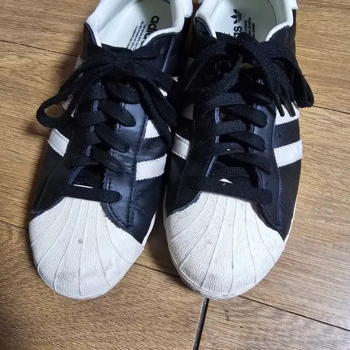 [BUNJANG] Adidas Superstar 80s Black White Shoes (270) / 아디다스 슈퍼스타 80s 블랙 화이트 270
