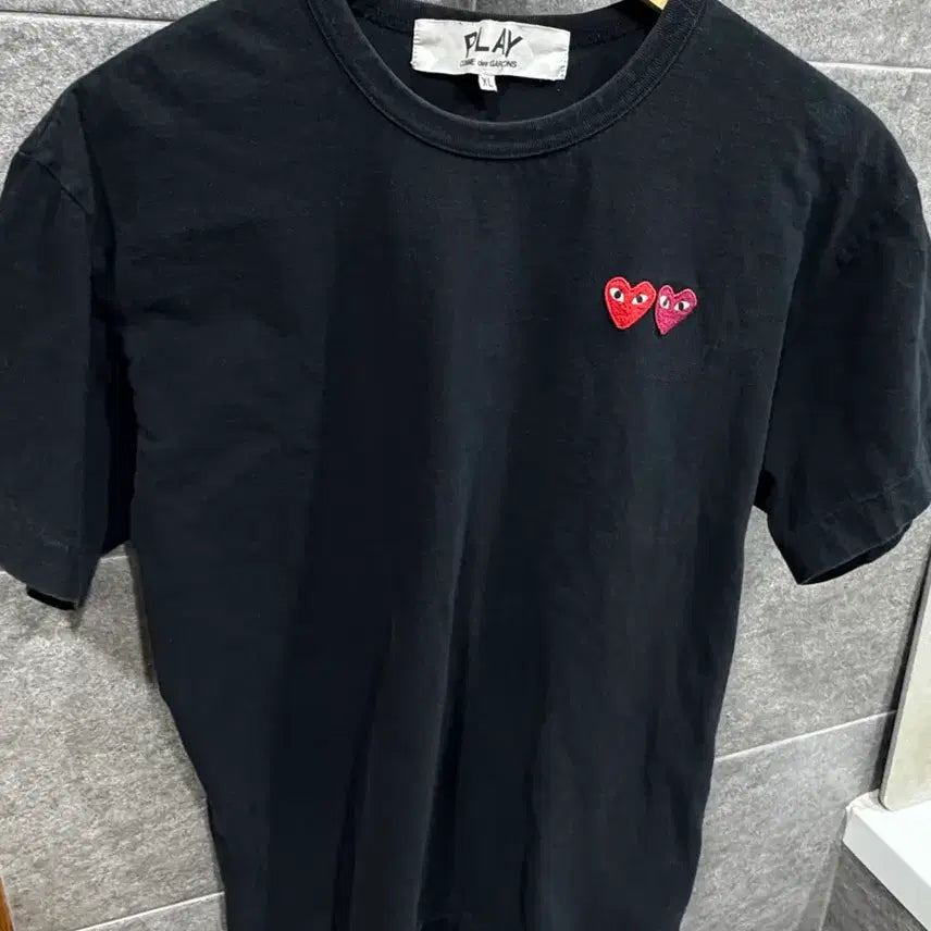 [BUNJANG] Comme des Garçons Double Wappen T-Shirt Size L / 꼼데가르송 더블와펜 반팔티 L