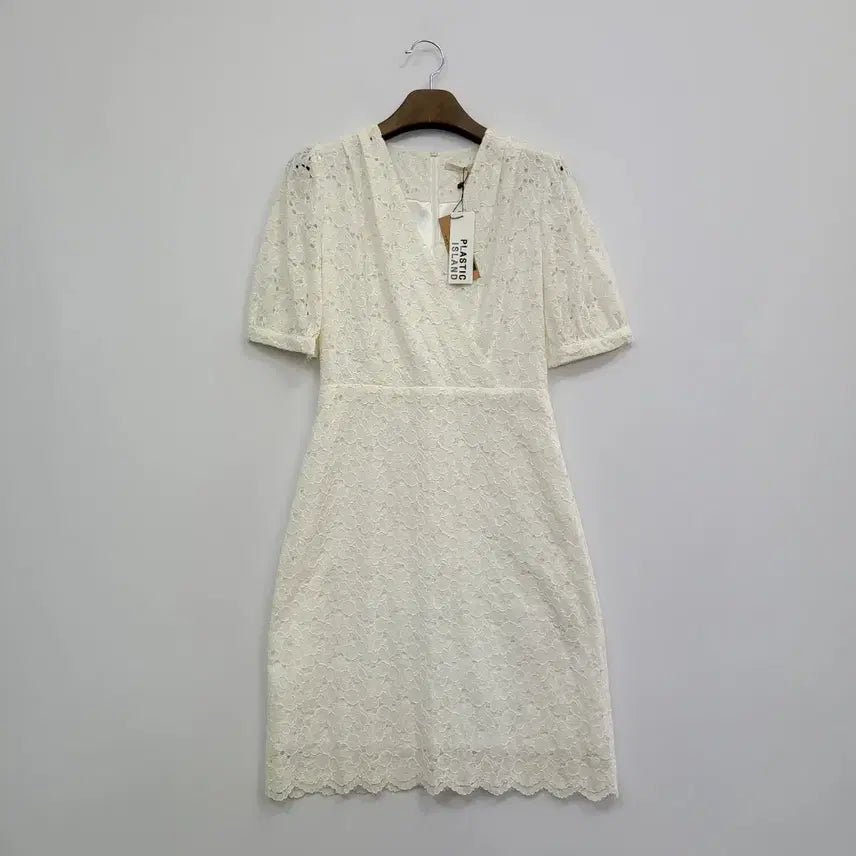 [BUNJANG] Plastic Island Ivory Lace Dress - Size S / 플라스틱아일랜드 아이보리 레이스 원피스/S/앨리스/1214